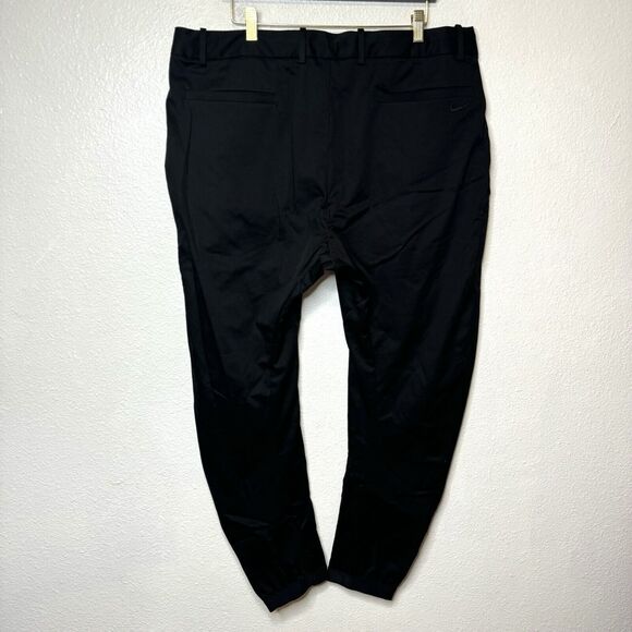 Nike Made in Italy Black Pants Mens 38 AQ0681-010 Cotton Stretch Golf Athleisure - Picture 7 of 14